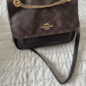 Coach Black and Brown Crossbody Bag